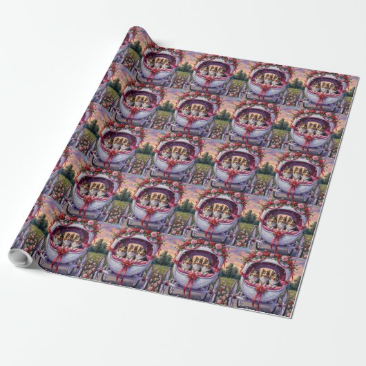 Shetland Sheepdog Valentinstag Geschenkpapier (Ungerollt)