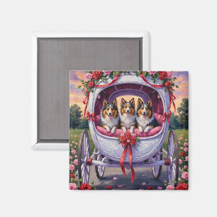 Shetland Sheepdog Valentinstag Magnet