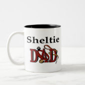 Shetland Sheepdog Vater Tasse (Links)
