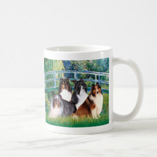 Shetland Sheepdog (vier) - Brücke Kaffeetasse