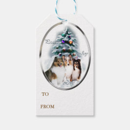 Shetland Sheepdog Weihnachten Geschenkanhänger