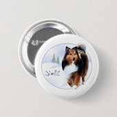 Shetland Sheepdog Weihnachten - Schaltfläche Button (Vorne & Hinten)