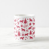 Shetland Sheepdog Weihnachtsdesign Kaffeetasse (Mittel)