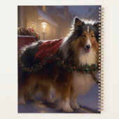 Shetland Sheepdog Weihnachtsfeiertage Planer (Rückseite)