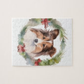 Shetland Sheepdog Weihnachtsmann Puzzle (Horizontal)