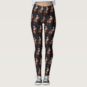 Shetland Sheepdog Weihnachtsmann Weihnachten Leggings