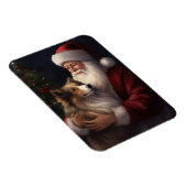 Shetland Sheepdog Weihnachtsmann Weihnachten Magnet (Rechte Seite)