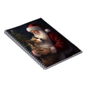 Shetland Sheepdog Weihnachtsmann Weihnachten Notizblock (Rechte Seite)