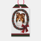 Shetland Sheepdog Weihnachtsschaden Geschenkanhänger (Rückseite)