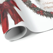 Shetland Sheepdog Weihnachtsschaden Geschenkpapier (Rolleneckpunkt)