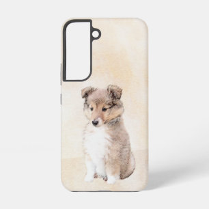 Shetland Sheepdog Welpen Malerei Originale Hunde K Samsung Galaxy Hülle