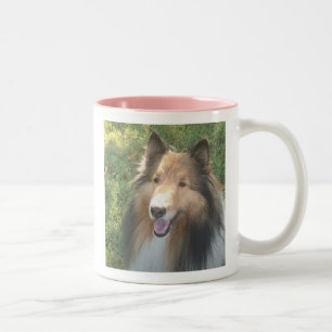 Shetland Sheepdog Zwei-Tone-KAFFEE-TASSE Zweifarbige Tasse