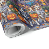 Shetland Sheepdogs in Halloween Costumes Geschenkpapier (Rolleneckpunkt)