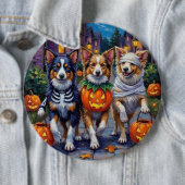 Shetland Sheepdogs in Halloween-Kostümen Button (Beispiel)