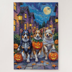 Shetland Sheepdogs in Halloween-Kostümen Puzzle