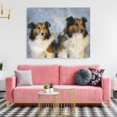Shetland Sheepdogs Leinwanddruck (Insitu (Wohnzimmer))