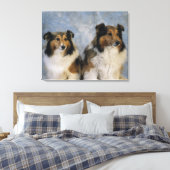 Shetland Sheepdogs Leinwanddruck (Insitu (Schlafzimmer))