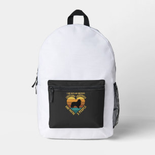 Shetland Sheepdogs Retro Herz Hundeliebhaber Bedruckter Rucksack
