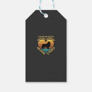 Shetland Sheepdogs Retro Herz Hundeliebhaber Geschenkanhänger