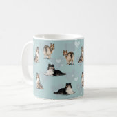 Shetland Sheepdogs Shelties Kaffeetasse (Vorderseite Links)