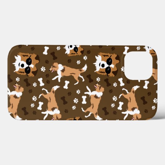 Shetland Sheepdogs Shelties Niedlich Dog Pattern C Case-Mate iPhone Hülle (Rückseite (Horizontal))