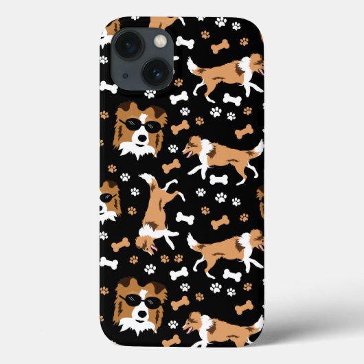 Shetland Sheepdogs Shelties Niedlich Dog Pattern C Case-Mate iPhone Hülle (Rückseite)