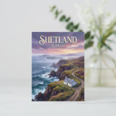 Shetlandinseln Schottland Postkarte (Stehend Vorderseite)