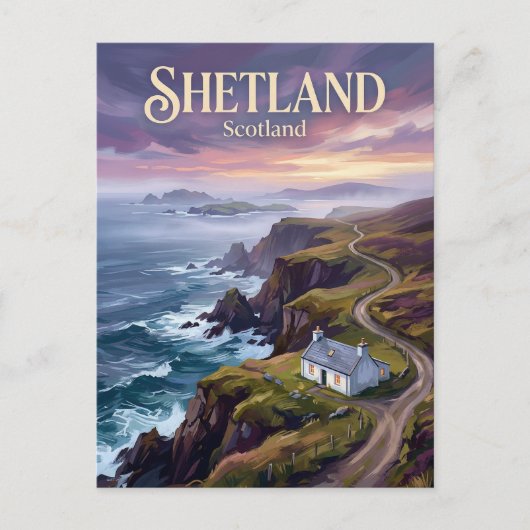 Shetlandinseln Schottland Postkarte (Vorderseite)