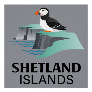 Shetlandinseln Schottland Vereinigtes Königreich Poster