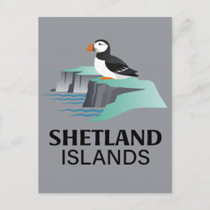 Shetlandinseln Schottland Vereinigtes Königreich Postkarte