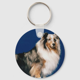 Shetlie (Merle) Schlüsselanhänger