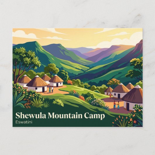 Shewula Mountain Camp Eswatini Postkarte (Vorderseite)
