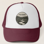 Sheyenne National Grassland Stream Truckerkappe (Vorderseite)
