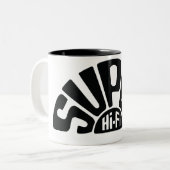Shf-Logo-Schwarz-Tasse groß Zweifarbige Tasse (Vorderseite Links)