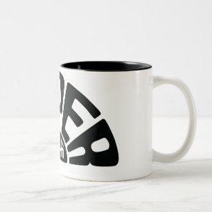 Shf-Logo-Schwarz-Tasse groß Zweifarbige Tasse