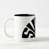 Shf-Logo-Schwarz-Tasse groß Zweifarbige Tasse (Links)