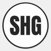 SHG - Shungnak Classic Round Sticker (Vorderseite)