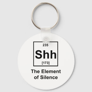 Shh, das Element der Stille Schlüsselanhänger