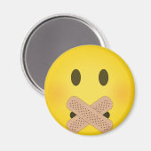 Shh emoji magnet (Vorderseite/Rückseite)