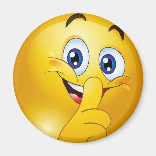 Shh emoji magnet (Vorne)