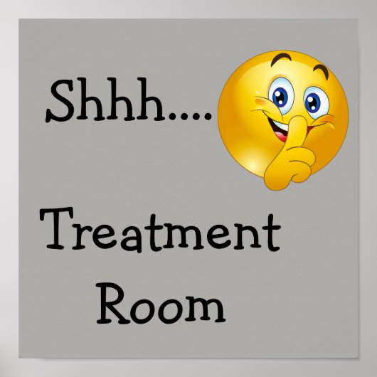 Shh emoji poster (Vorne)