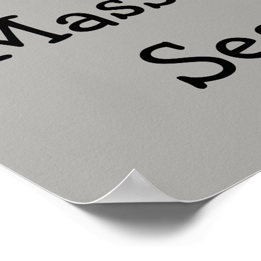 Shh emoji poster (Ecke)