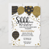 Shh.. Es ist ein überraschendes Party Einladung (Vorderseite)