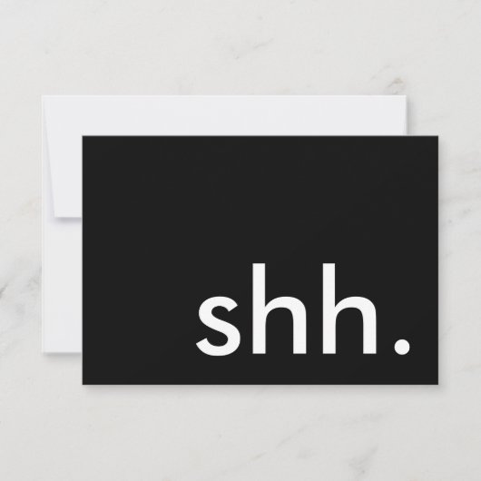 shh. es ist ein Überraschungs-Party! Einladung (Vorderseite)