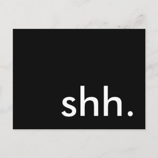 shh. es ist ein Überraschungsgeschenk Party! Einladungspostkarte
