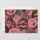 Shh...Es ist eine Überraschung!-Einladung-Friedens Einladung (Vorderseite)