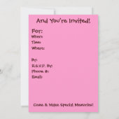 Shh...Es ist eine Überraschung!-Einladung-Friedens Einladung (Rückseite)