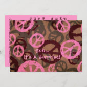 Shh...Es ist eine Überraschung!-Einladung-Friedens Einladung (Vorne/Hinten)