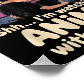 Shh I’m Watching Anime With Daddy First Father’s D Poster (Ecke)