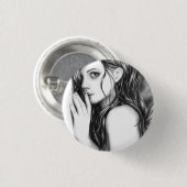 Shh jetzt feenhafter Knopf Button (Vorne & Hinten)